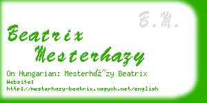 beatrix mesterhazy business card